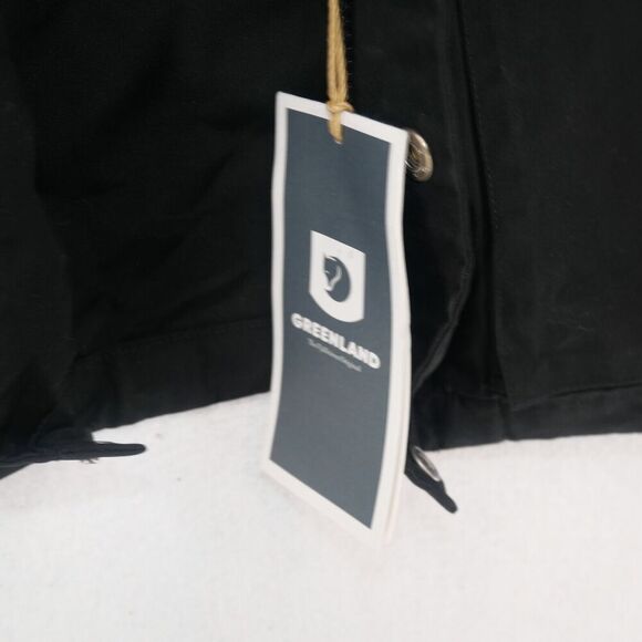 NEW Fjallraven Men's Small Raven BLACK Jacket Greenland G-1000 w/ Pullout Hood - Picture 6 of 14